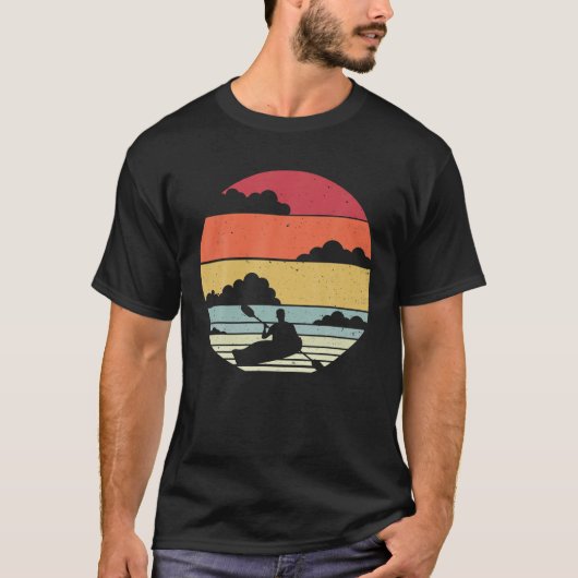 Sunset Kayak Kajak Canoe T-Shirt (Vorderseite)