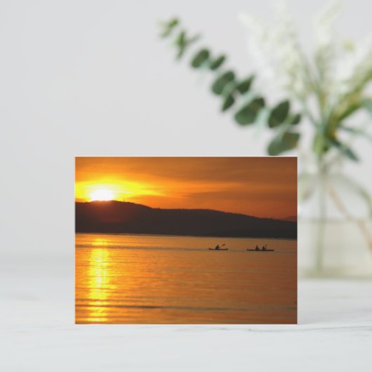 Sunset Kaykers Postcard Postkarte (Stehend Vorderseite)