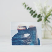 SUNSET KISS POSTCARD POSTKARTE (Stehend Vorderseite)