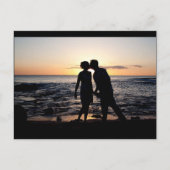 Sunset Kiss Postkarte (Vorderseite)