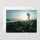 Sunset Kiss Postkarte (Vorne/Hinten)