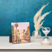 Sunset Küstenstadt | Palm Tree Coastal Fotoplatte (InSitu)