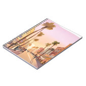 Sunset Küstenstadt | Palm Tree Coastal Notizblock (Linke Seite)
