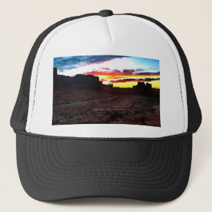 Sunset La Sal Mountains Aussichtspunkt Arches Nati Truckerkappe