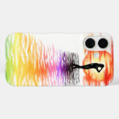 Sunset Lady iPhone Case (Rückseite (Horizontal))