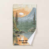 Sunset Lake Badhandtuch Set (Handtuch)