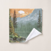 Sunset Lake Badhandtuch Set (Waschlappen)