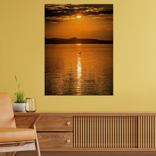 Sunset, Lake Balaton, Ungarn Poster (Wohnzimmer 2)
