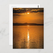 Sunset, Lake Balaton, Ungarn Postkarte (Vorne/Hinten)