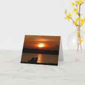 Sunset Lake (Blank Inside) Karte (Gelbe Blume)