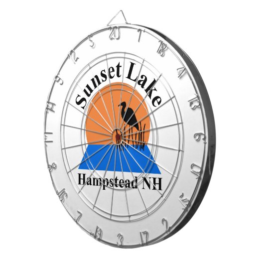 Sunset Lake Dartboard Dartscheibe (Vorderseite rechts)
