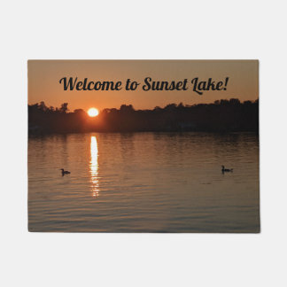 Sunset Lake Doormat Fußmatte