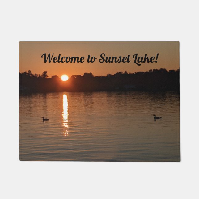 Sunset Lake Doormat Fußmatte (Vorderseite)