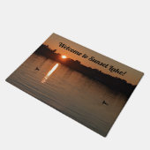 Sunset Lake Doormat Fußmatte (Schrägansicht)
