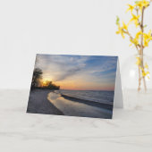 Sunset, Lake Erie, Ohio Karte (Gelbe Blume)