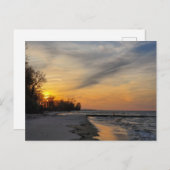 Sunset, Lake Erie, Ohio Postkarte (Vorne/Hinten)