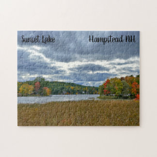 Sunset Lake Fall Puzzle