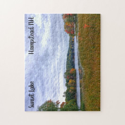 Sunset Lake Fall Puzzle (Vertikal)