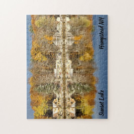 Sunset Lake Fall Puzzle (Vertikal)