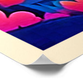 Sunset Lake Fantasy Art Poster (Ecke)