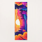Sunset Lake Fantasy Art Yogamatte (Rückseite)