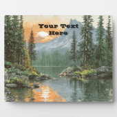 Sunset Lake Fotoplatte (Vorderseite)