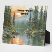 Sunset Lake Fotoplatte (Seite)