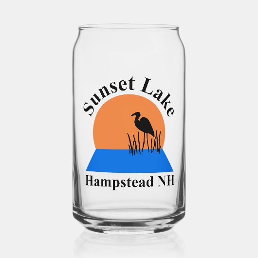 Sunset Lake Glasdose Dosenglas (Vorderseite)