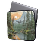 Sunset Lake Laptopschutzhülle (Vorderseite Links)