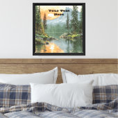 Sunset Lake Leinwanddruck (Insitu (Schlafzimmer))