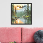 Sunset Lake Leinwanddruck (Insitu (Wohnzimmer))