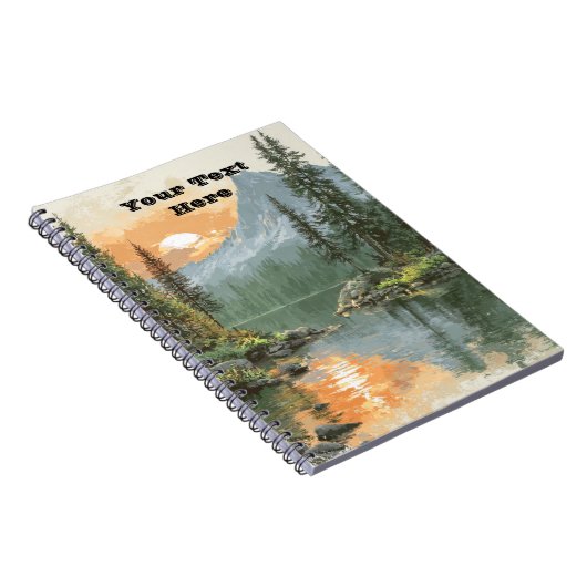 Sunset Lake Notizblock (Rechte Seite)