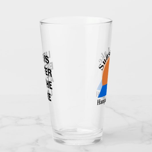 Sunset Lake Pint Glass Glas (Rechts)