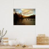 Sunset Lake Poster (Küche)