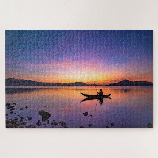Sunset Lake Puzzle (Horizontal)