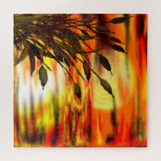 Sunset Lake Puzzle - Malerei (Horizontal)