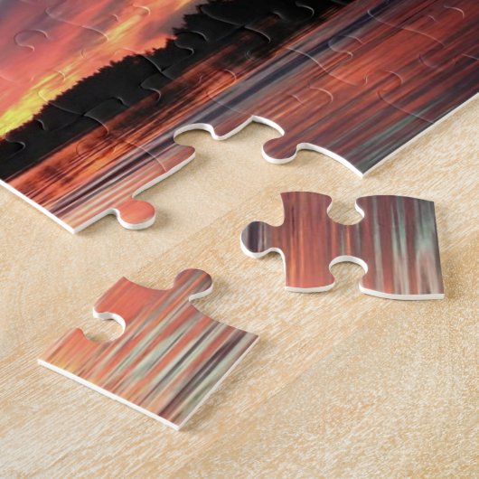 Sunset Lake Sunset Puzzle (Seite)