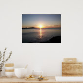 Sunset Lake Superior Marquette Foto Poster (Küche)