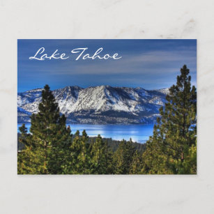 Sunset Lake Tahoe Nevada / California Postcard Postkarte