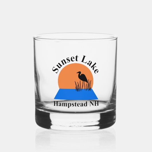 Sunset Lake Whiskey Glass Whiskyglas (Vorderseite)