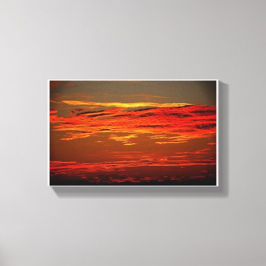 Sunset Landescape Leinwanddruck (Vorderseite)