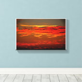 Sunset Landescape Leinwanddruck (Insitu (Holzboden))