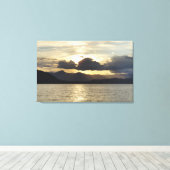Sunset Landscape Canvas Print Leinwanddruck (Insitu (Holzboden))
