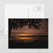 Sunset Landscape Northumberland Postkarte (Vorne/Hinten)