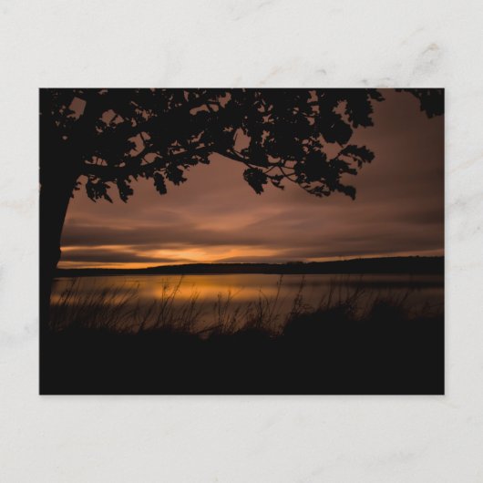 Sunset Landscape Northumberland Postkarte (Vorderseite)