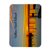 Sunset Landung Skull Creek Boathouse Hilton Head Magnet (Vertikal)