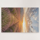 Sunset Lavender Field Jigsaw Puzzle (Horizontal)