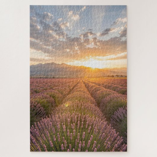 Sunset Lavender Field Jigsaw Puzzle (Vertikal)