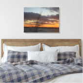 Sunset Leinwand - 23,17" x 16,50" (Insitu (Schlafzimmer))