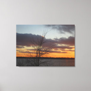 Sunset Leinwand - 33,70" x 24"